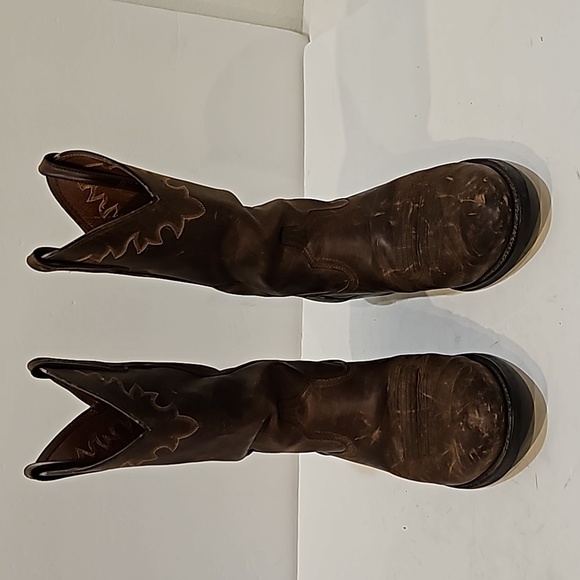 Ariat Sedona Brown Leather Cowboy Western Boots Men’s 10.5 D - Picture 14 of 16